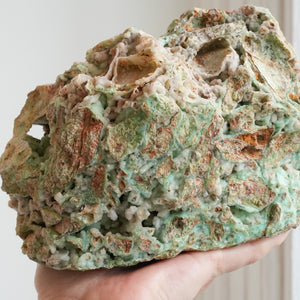 Druzy Garnierite with Chrysoprase