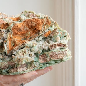 Druzy Garnierite with Chrysoprase