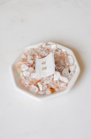 Colorado Aquamarine Gold Earrings