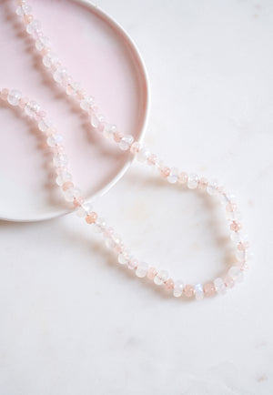 Petal Dawn Gemstone Beaded Necklace