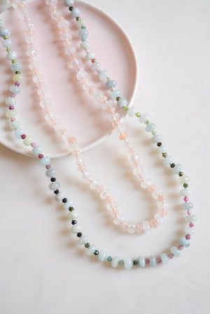 Petal Dawn Gemstone Beaded Necklace