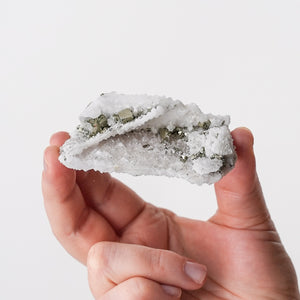 Delicate Calcite Crisp with Pyrite