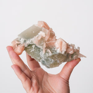 Druzy Calcite, Chalcedony with Stilbite