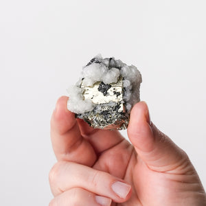 Calcite, Pyrite, and Sphalerite