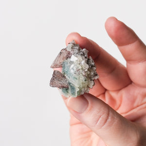 Mini Stilbite on Chalcedony