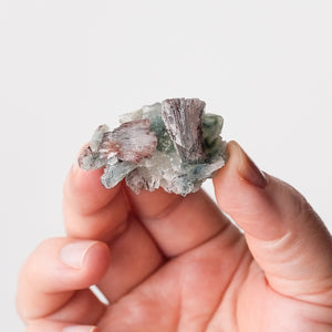 Mini Stilbite on Chalcedony