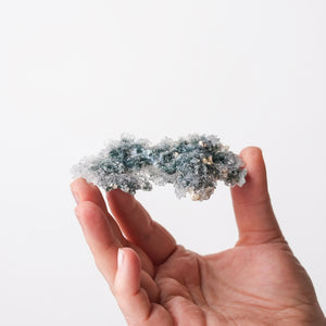 Amethyst Flower with Celadonite