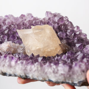 Amethyst with Calcite Inclusion