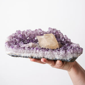 Amethyst with Calcite Inclusion