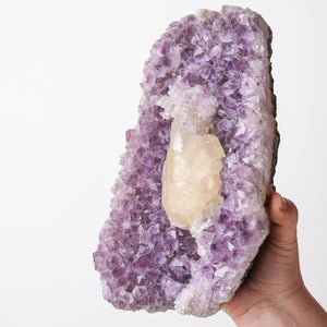 Amethyst with Calcite Inclusion