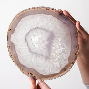 Druzy Lilac Agate Plate