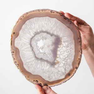 Druzy Lilac Agate Plate