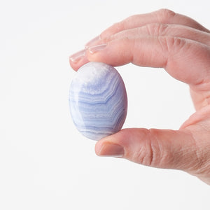 Blue Lace Agate Petite Palm Stones
