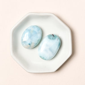 Larimar Petite Palm Stones