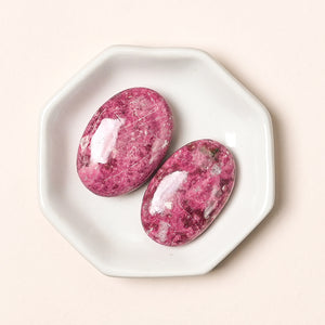 Thulite Petite Palm Stones