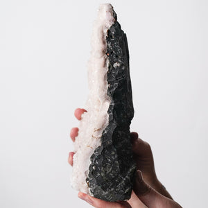 Pink Quartz and Apophyllite Slab