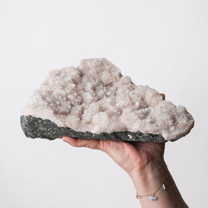 Pink Quartz and Apophyllite Slab