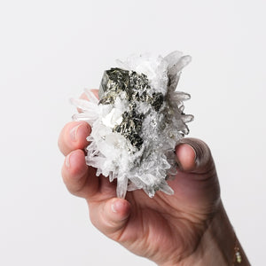 Quartz Cluster with Pyrite