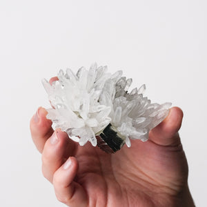 Quartz Cluster with Pyrite