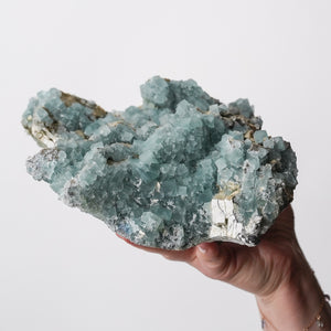 Beautiful Blue Austrian Fluorite on Druzy Matrix