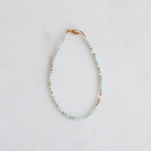 The Seeds of Flow Bracelet — Larimar