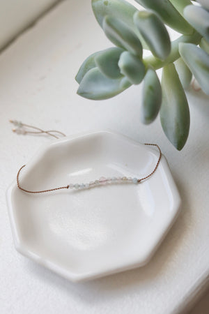 Aquamarine and Morganite Bracelet