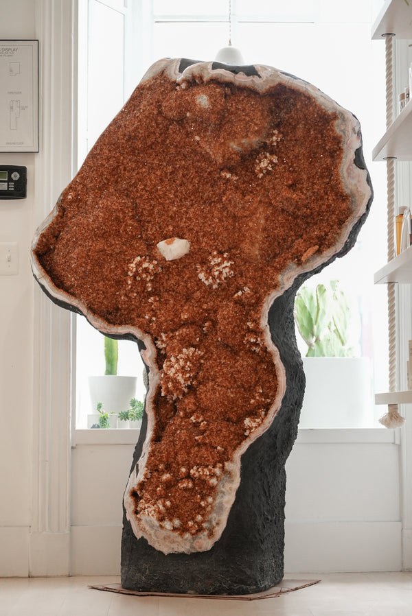 Citrine Geode Pair