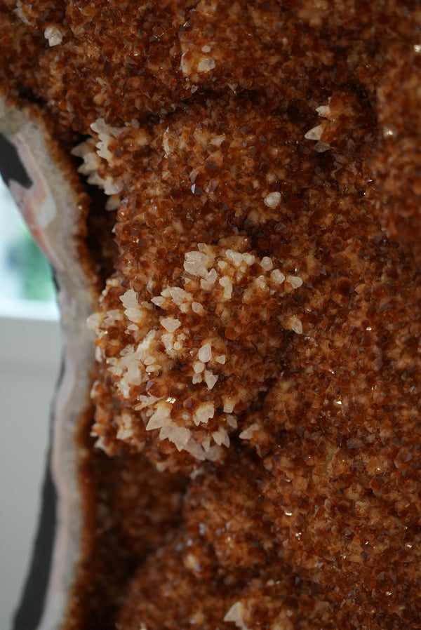 Citrine Geode Pair