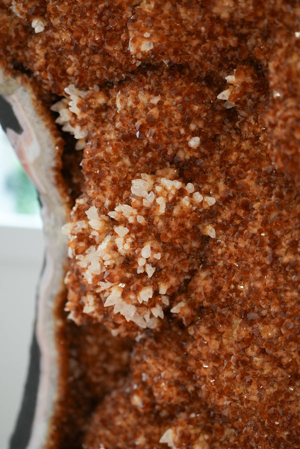 Citrine Geode Pair