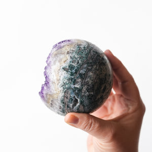 Amethyst and Celadonite Sphere