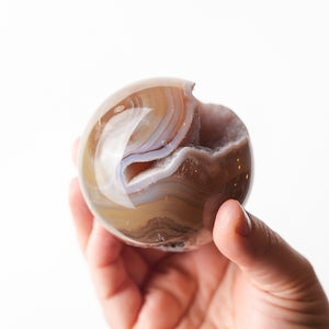 Druzy Lilac Agate Sphere