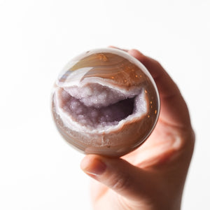 Druzy Lilac Agate Sphere