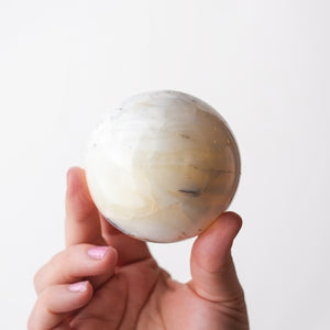 Pale Yellow Opal Sphere