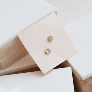 Tiny Gemstone Studs
