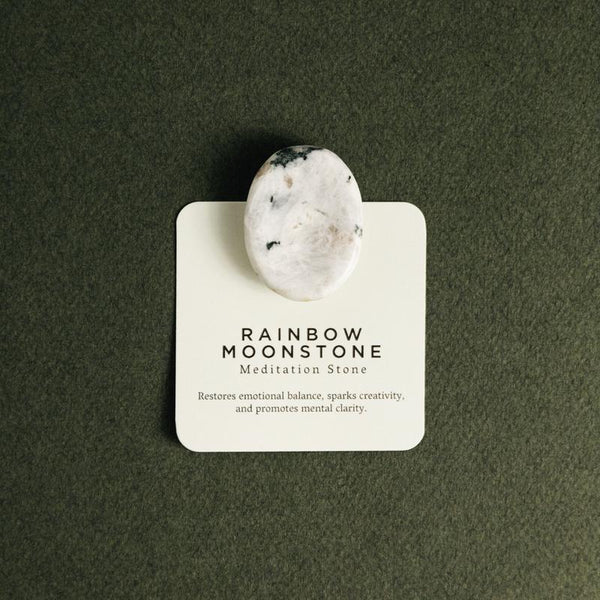 Rainbow Moonstone Meditation Stone