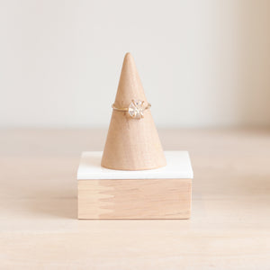 Moonstone Rose Cut Ring