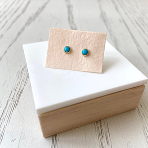 Tiny Gemstone Studs