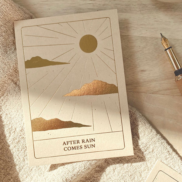Gold Foil Postcards