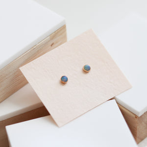 Tiny Gemstone Studs